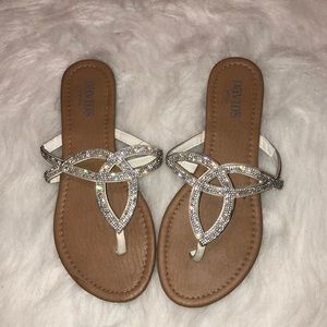 Davids Bridal Rhinestone Sandals